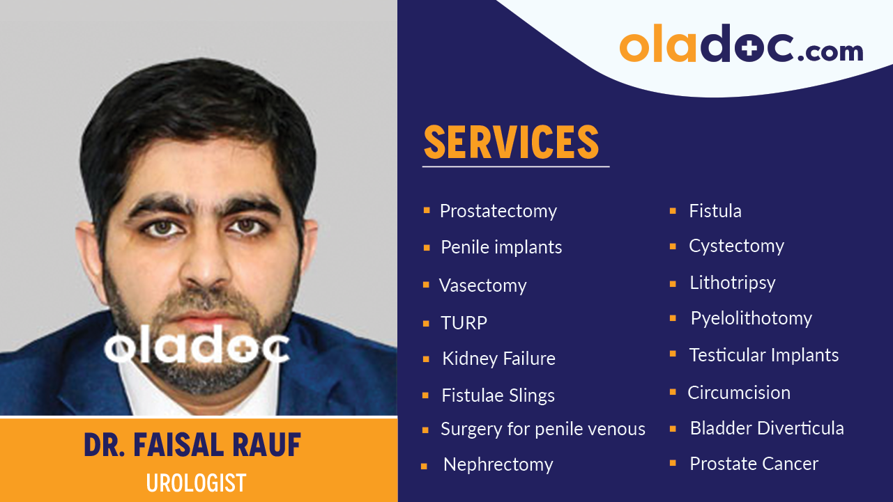 Services provided by Dr. Faisal Rauf